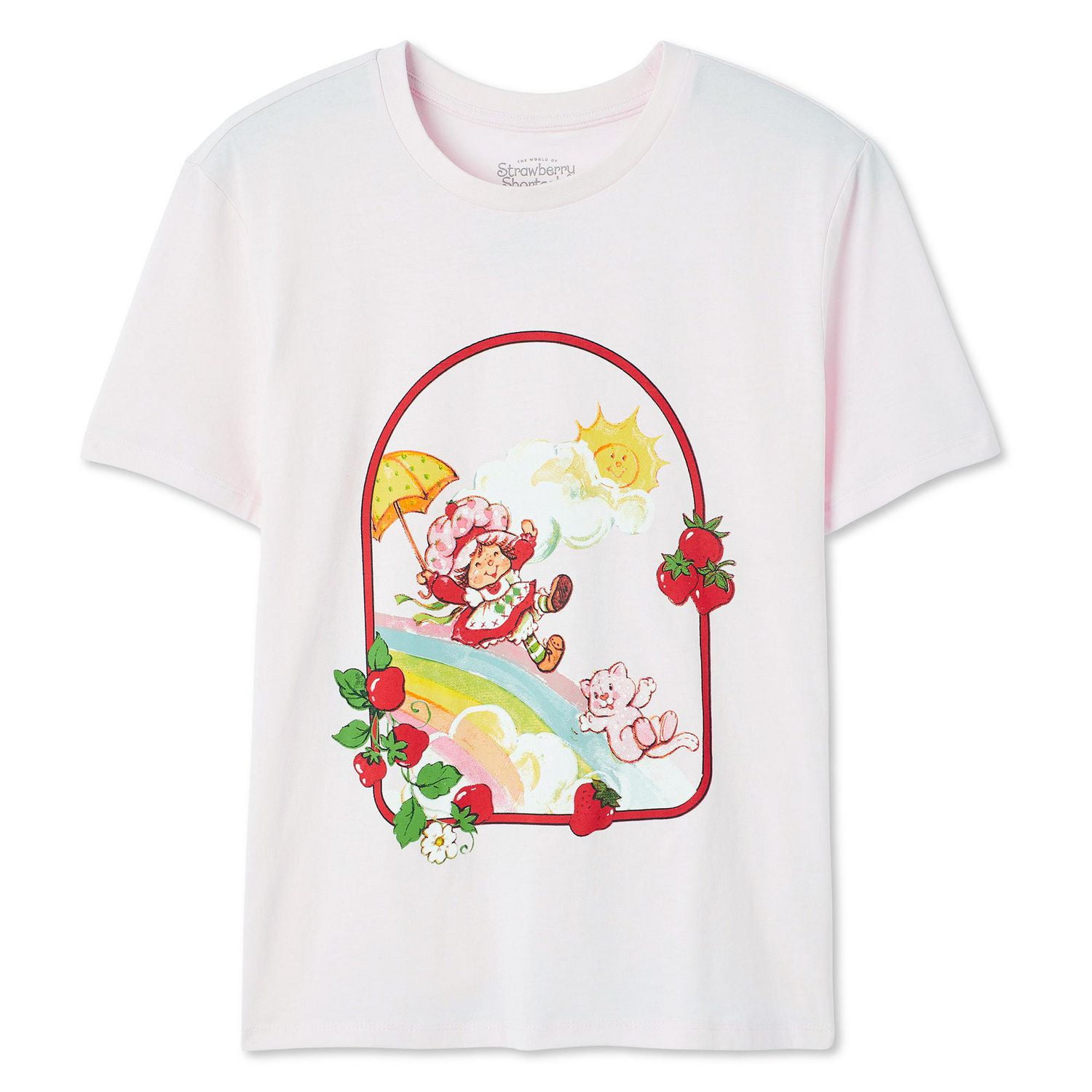 T-shirt à manches courtes Fraisinette pour femmes Tailles TP–TG