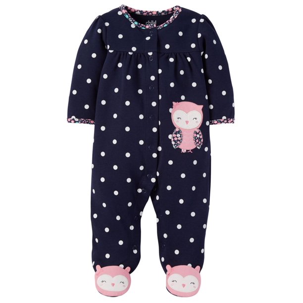 Tenue avec pyjama-grenouillère pour nouveau-née fille Child of Mine made by Carter’s – Hibou