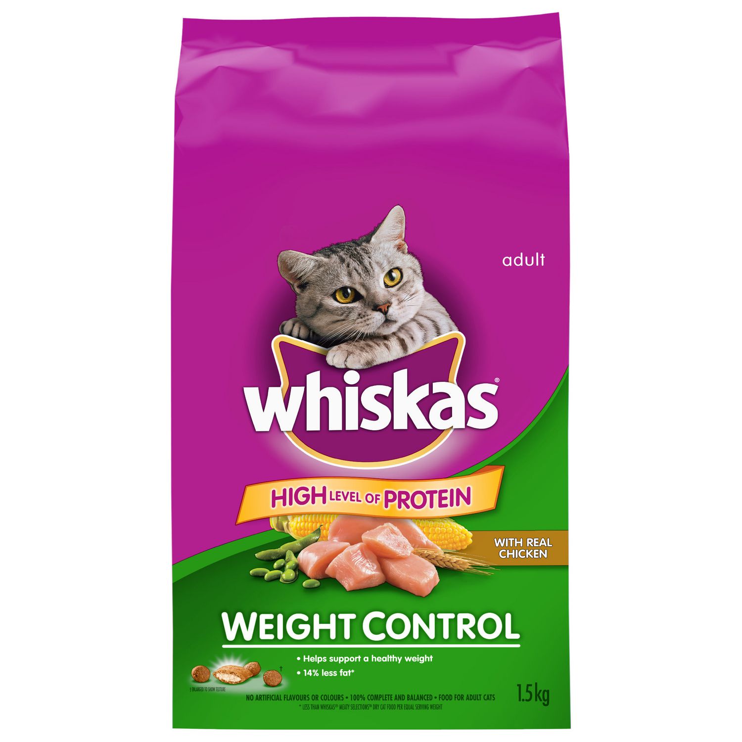 Whiskas Weight Management with Real Chicken, 1.5kg Walmart Canada