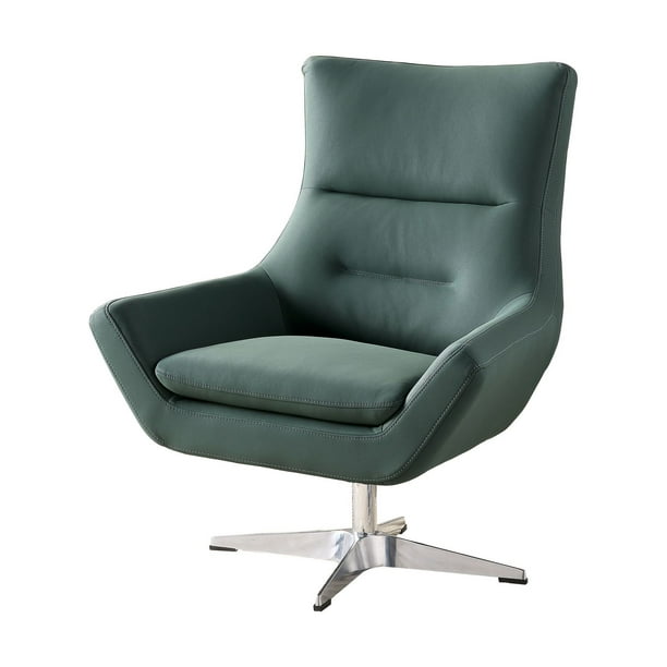 Chaise d'appoint Eudora d'ACME en tissu Leather Gel vert