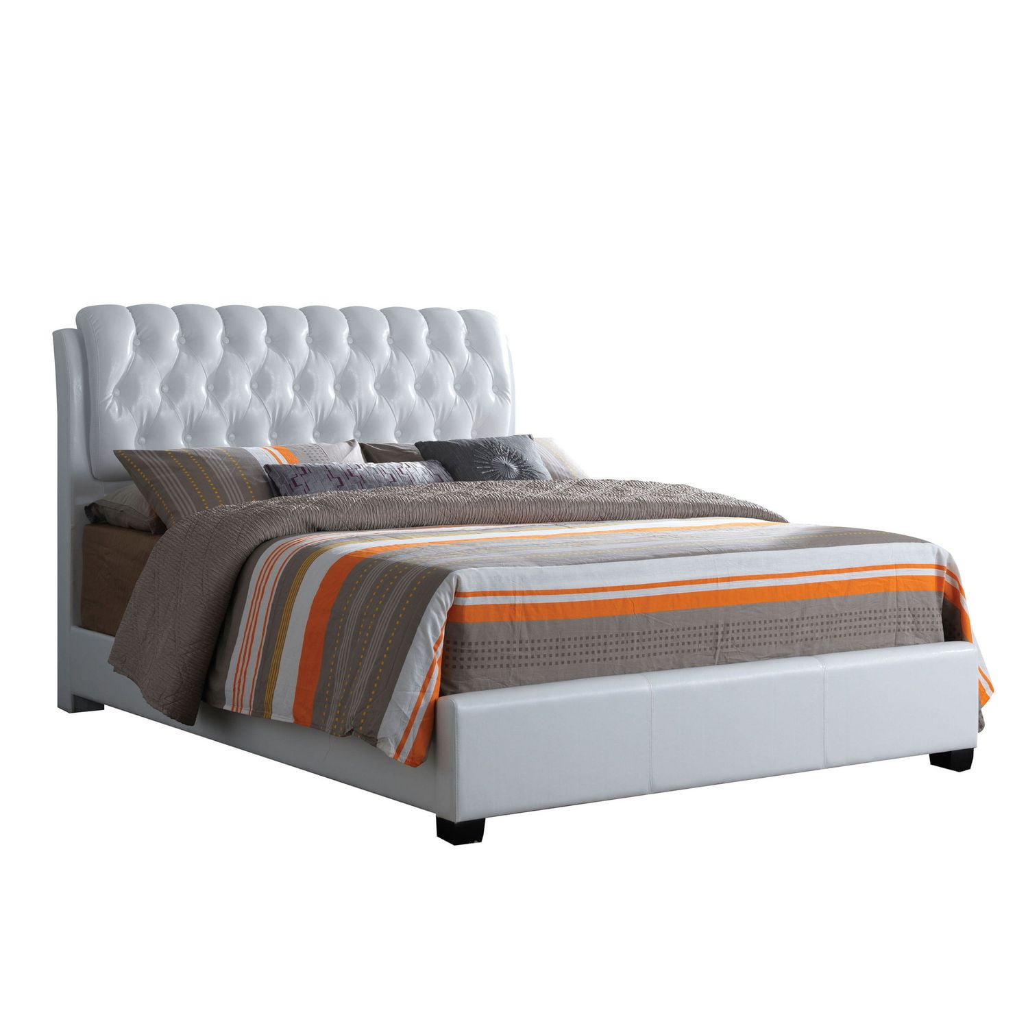 ACME Ireland II Queen Bed in White PU Walmart Canada