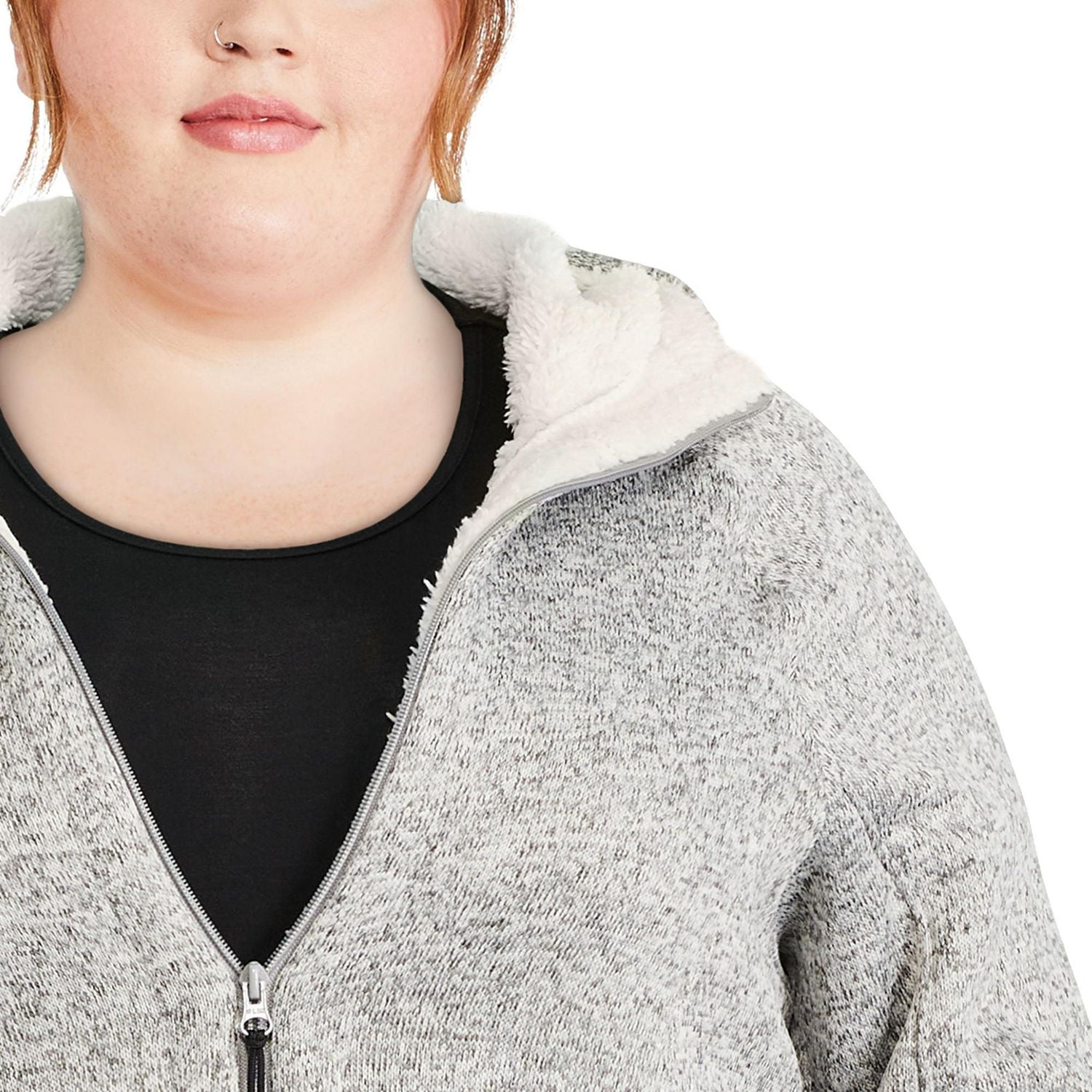 stoic long pile fleece jacket