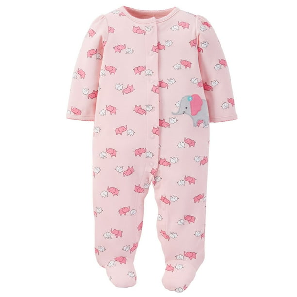 Tenue avec pyjama-grenouillère pour nouveau-nés filles de Child of Mine made by Carter’s - Éléphant