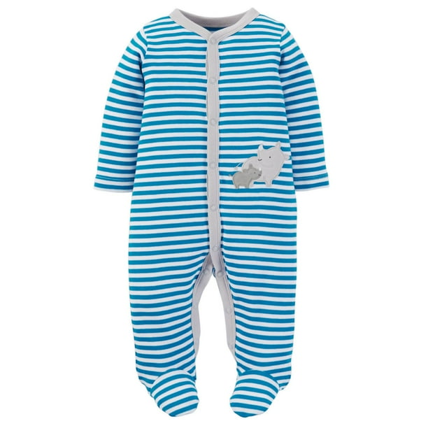 Tenue avec pyjama-grenouillère pour nouveau-nés garçons de Child of Mine made by Carter’s - Rhinocéros