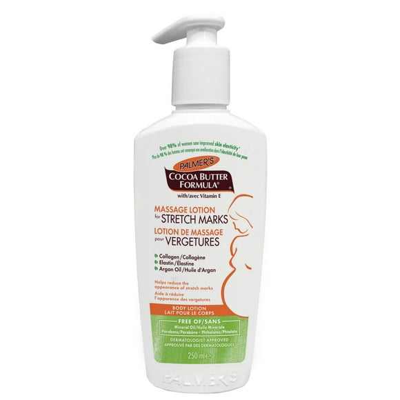 Palmer's® Cocoa Butter Formula® Cocoa Butter Massage Lotion for Stretch Marks and Pregnancy Skin Care. Helps visibly improve skin elasticity and reduce the appearance of stretch marks, 250 ml, 250 ml
