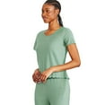 thumbnail image 2 of George Women's Lettuce Edge Tee, 2 of 6