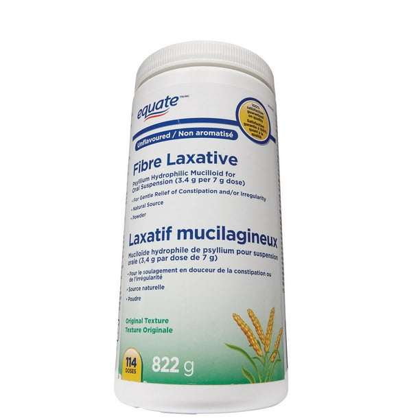 Equate Laxatif mucilagineux Non aromatisé 114 doses 822g