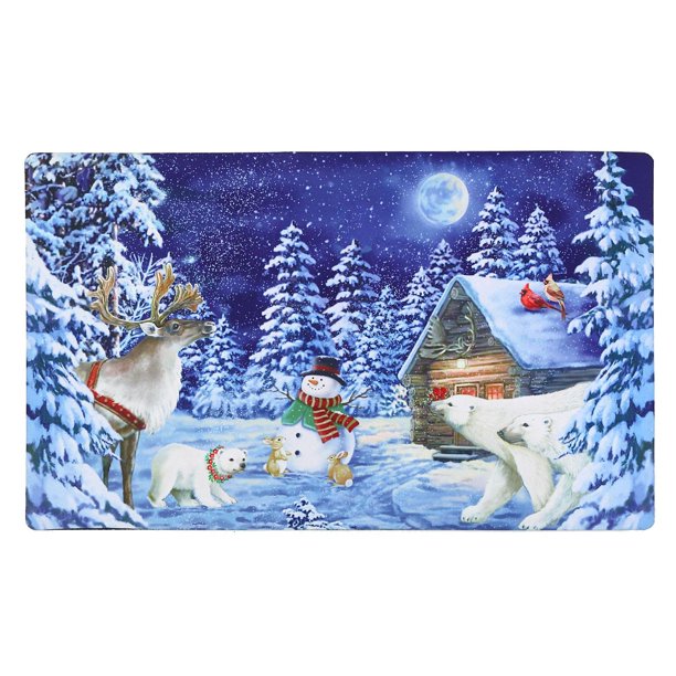 Printed Rubber Mat (White Christmas) Walmart.ca