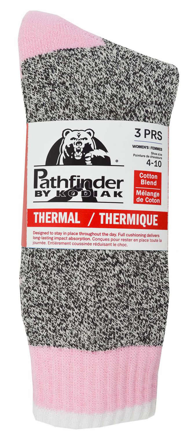 Ladies Pathfinder by Kodiak 3-Pack Thermal Wool Sock