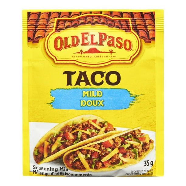 Mélange d'assaisonnements doux pour tacos d'Old El PasoMC