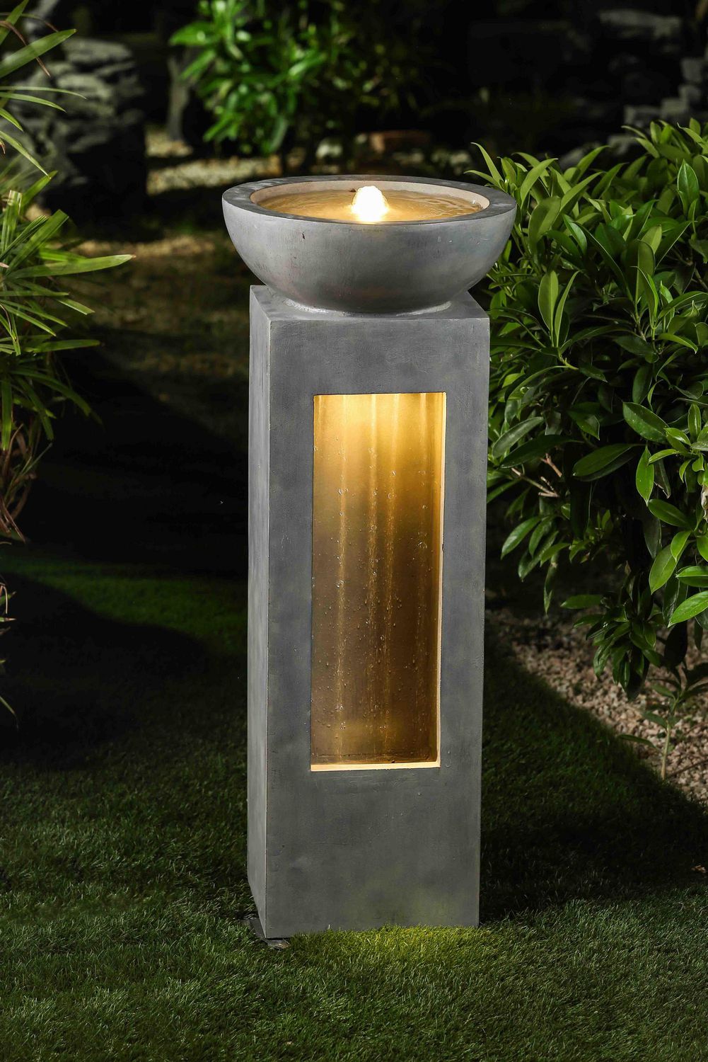 jeco pots water outdoor fountain with led light on walmart outdoor fountains