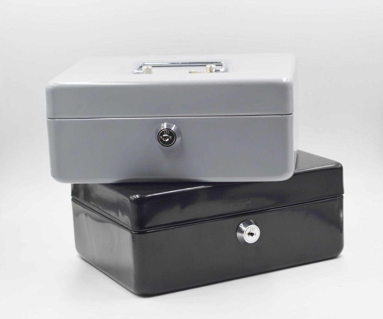 Cuque Caisse Mini coffre-fort portable de sécurité verrouillable de 6  pouces avec serrure à clé pour le bureau à domicile