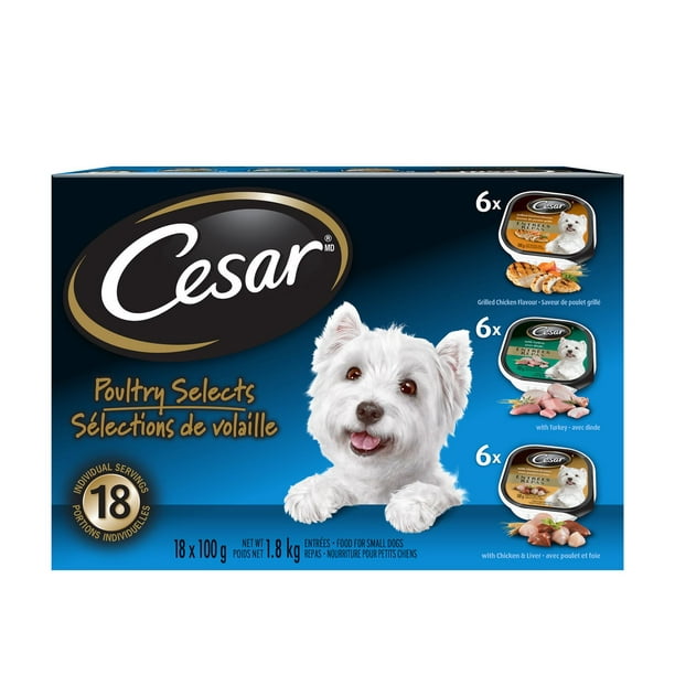 Nourriture humide pour petits chiens Sélections de volaille de CESAR