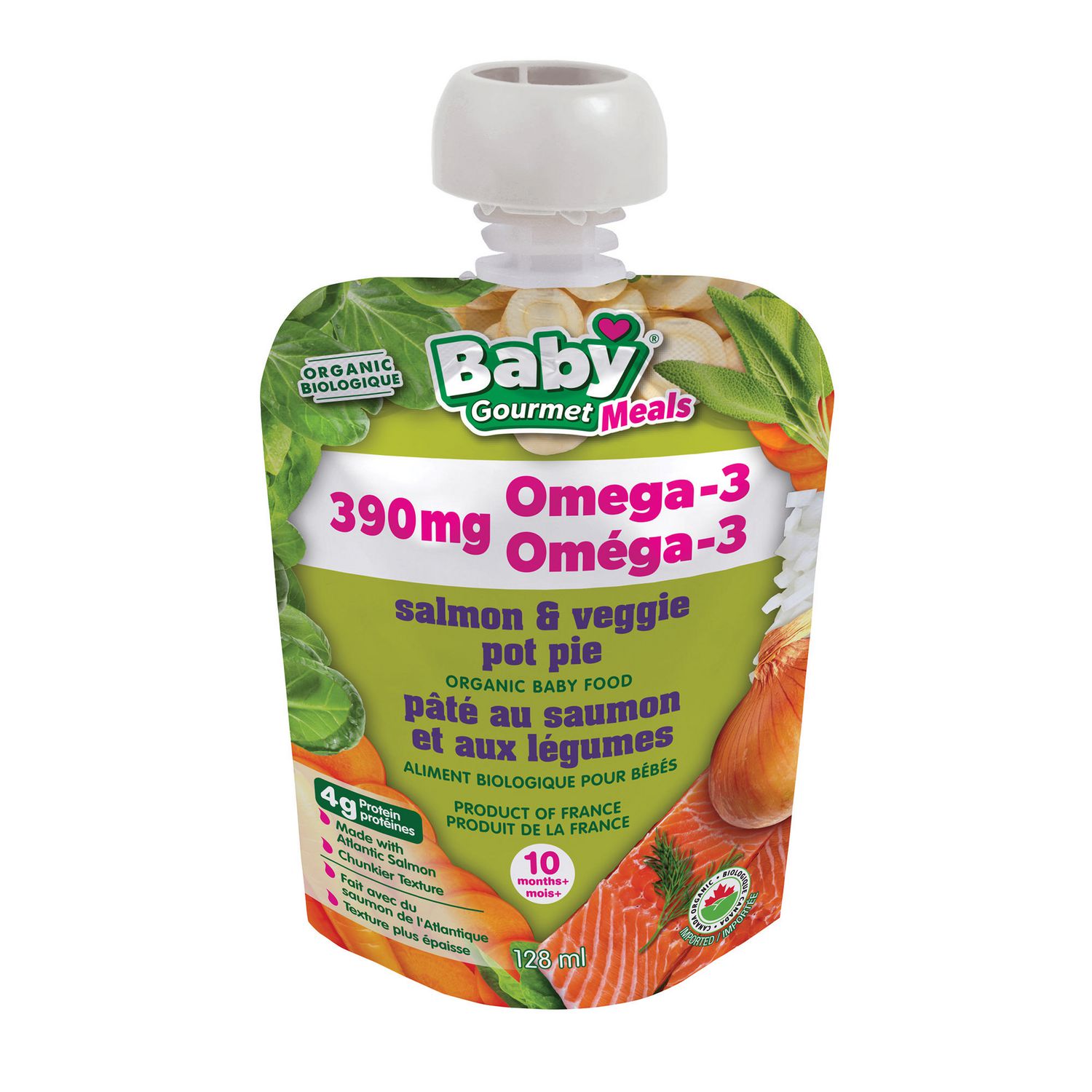 Baby Gourmet Salmon &amp; Veggie Pot Pie Organic Baby Food