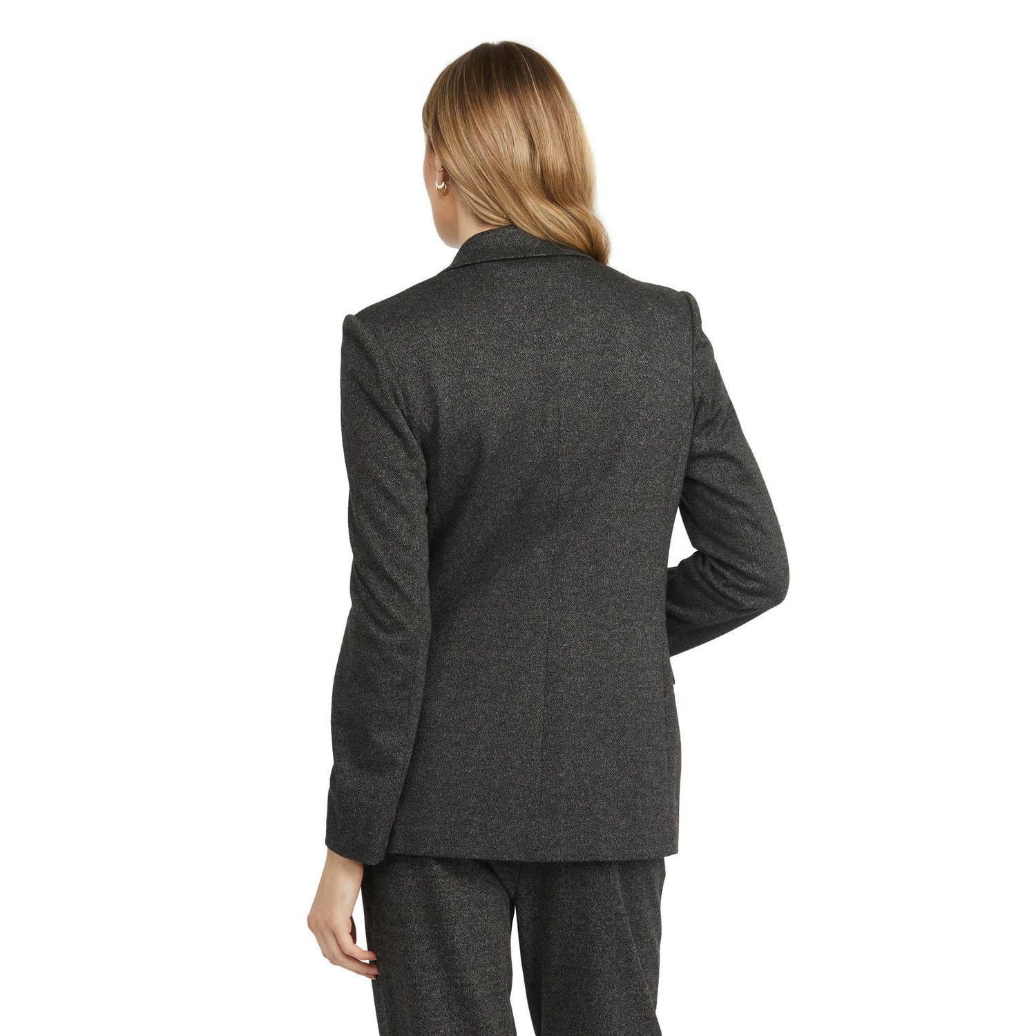 Mexx blazer à carreaux en tricot jacquard pour femme