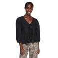 thumbnail image 1 of George Women's Tie Front Top, 1 of 6