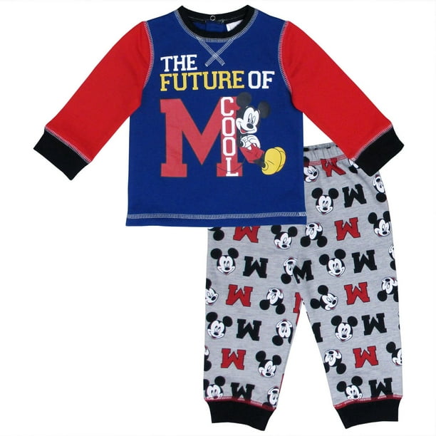 Ensemble deux pièces pyjama pour bébés garçons de Mickey