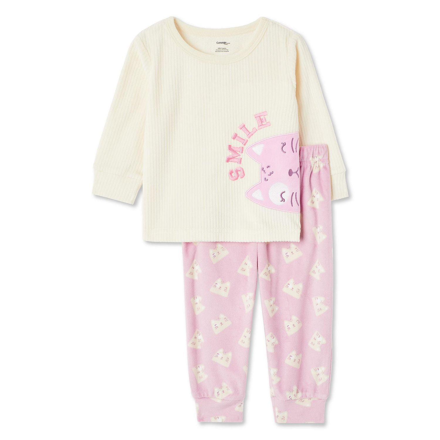 Pyjama 2 pièces George pour bébés filles Tailles 0-24 mois