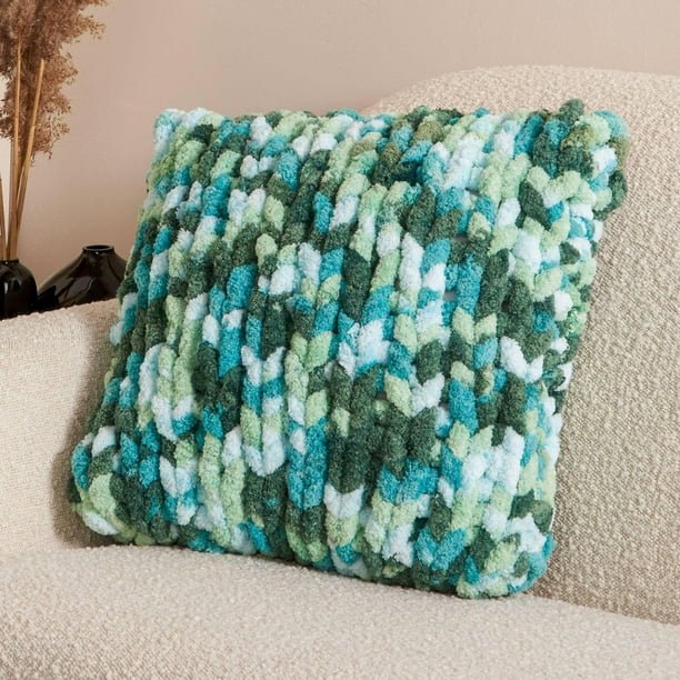 Bernat® Maker Home Dec™ Stepping Stripes Knit Pillow, Projects