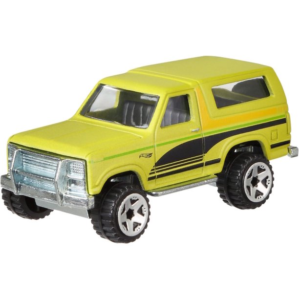 Hot Wheels Ford Bronco 4x4, Modellino Auto Giocattolo In Scala 1:64, Veicolo Off-road, Colori E Decorazioni Assortite