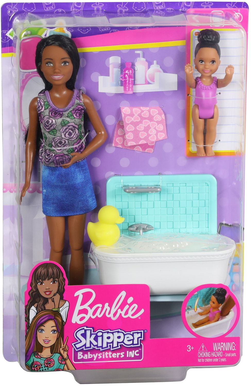 Barbie skipper best sale bath time