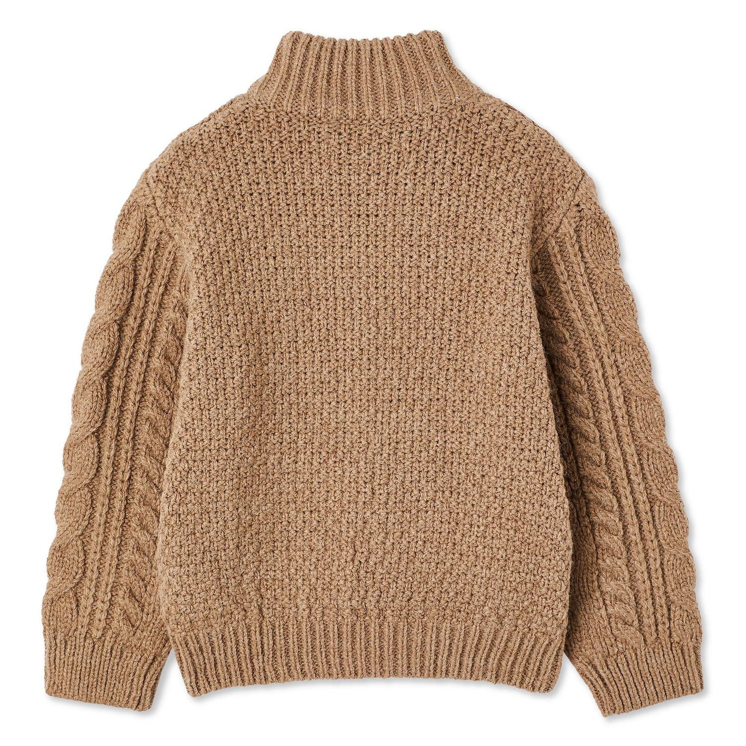 Canadiana Toddlers' Gender Inclusive Cable Knit Sweater, Sizes 2T-5T