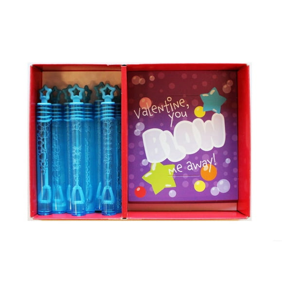 Lolli and Pip Valentine Exchange Cards with Mini Bubble Wand, 8 count