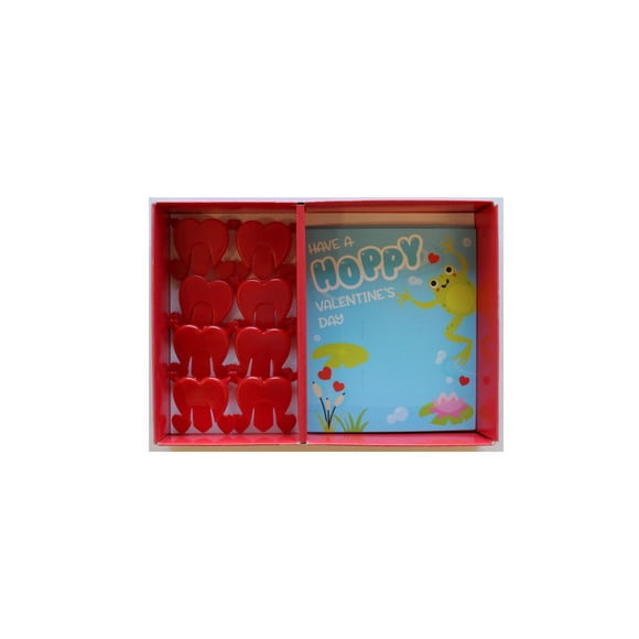 Lolli and Pip Valentine Exchange Cards with Jumping Heart, 8 count