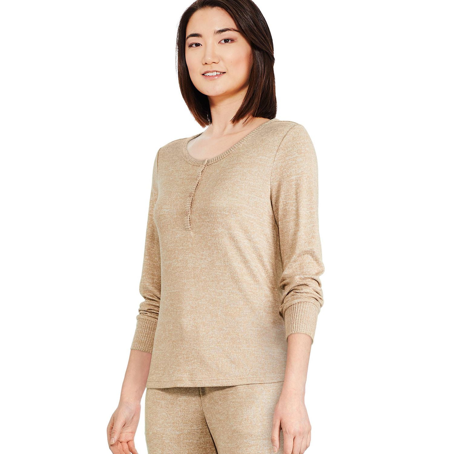 George Women's Long Sleeve Henley Top