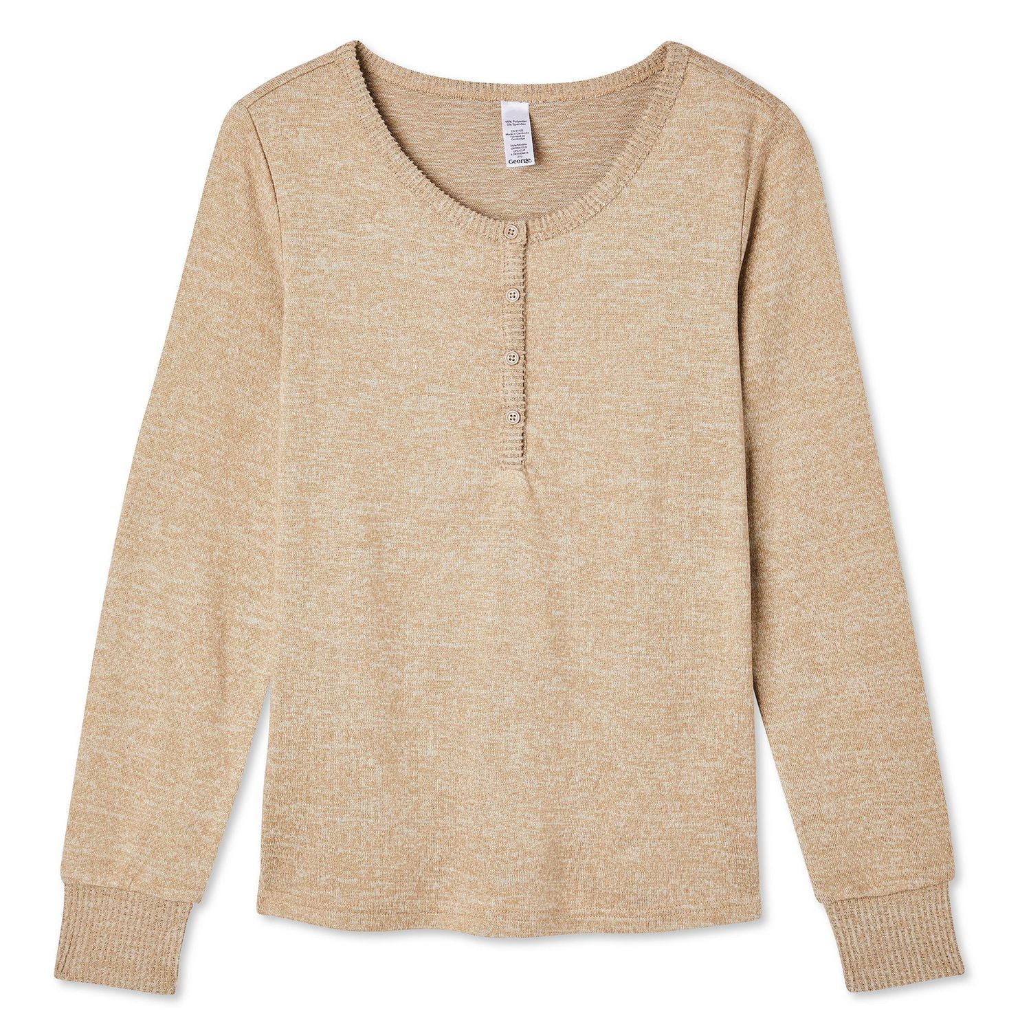 George Women's Long Sleeve Henley Top