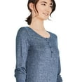 thumbnail image 2 of George Women's Long Sleeve Henley Top, 2 of 6