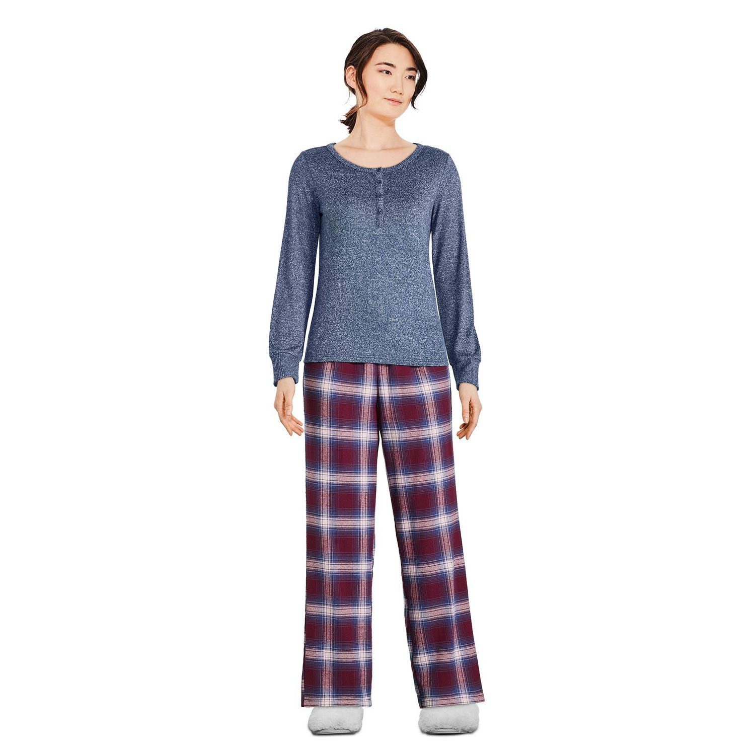 Haut henley à manches longues George pour femmes