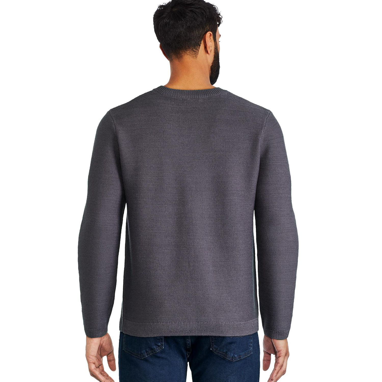 Chandail à encolure ras du cou texturé George pour hommes Tailles P-2XL