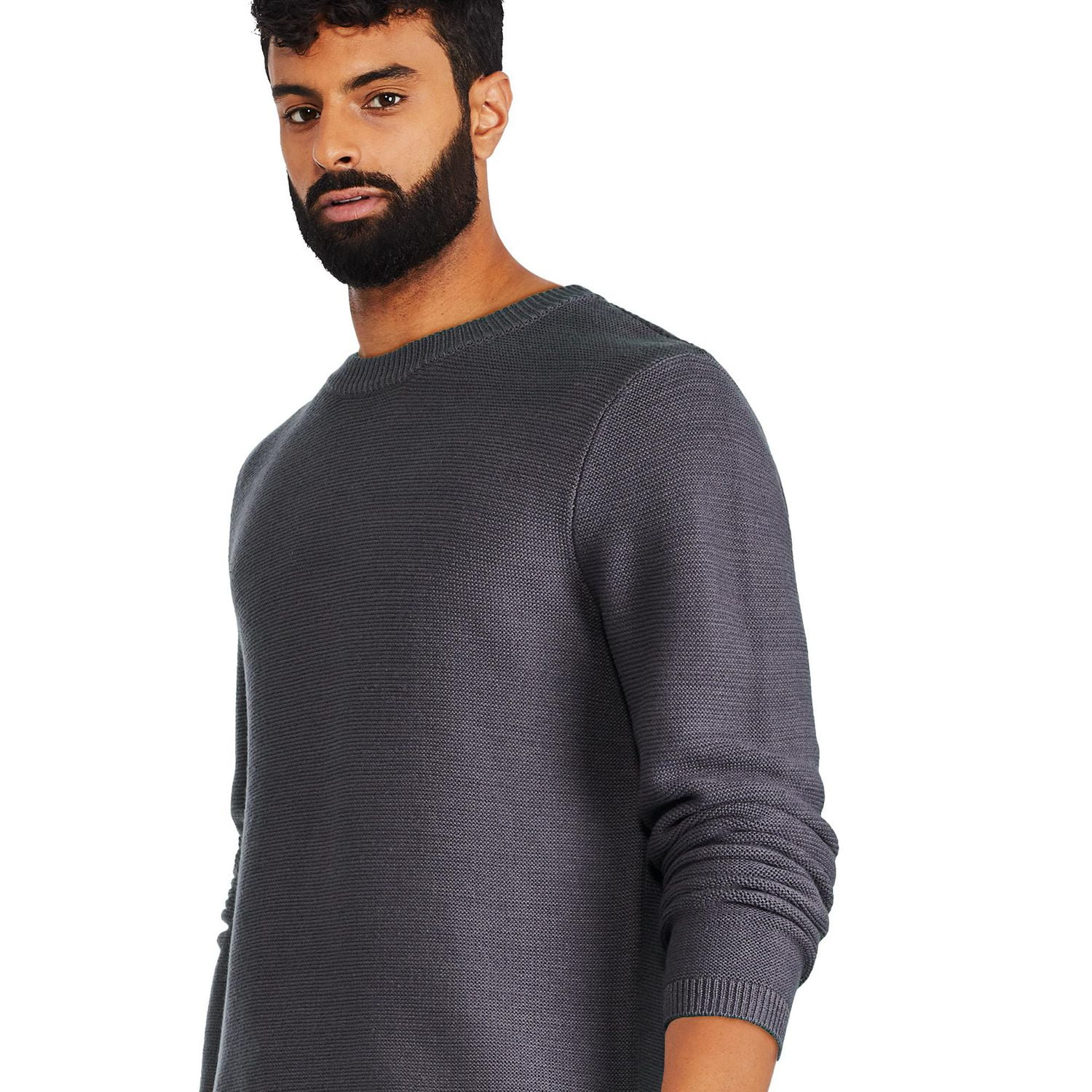 Chandail à encolure ras du cou texturé George pour hommes Tailles P-2XL