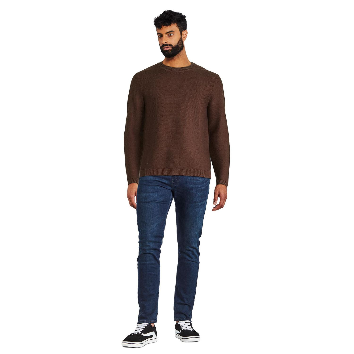 George Men's Textured Crew Neckline Popover