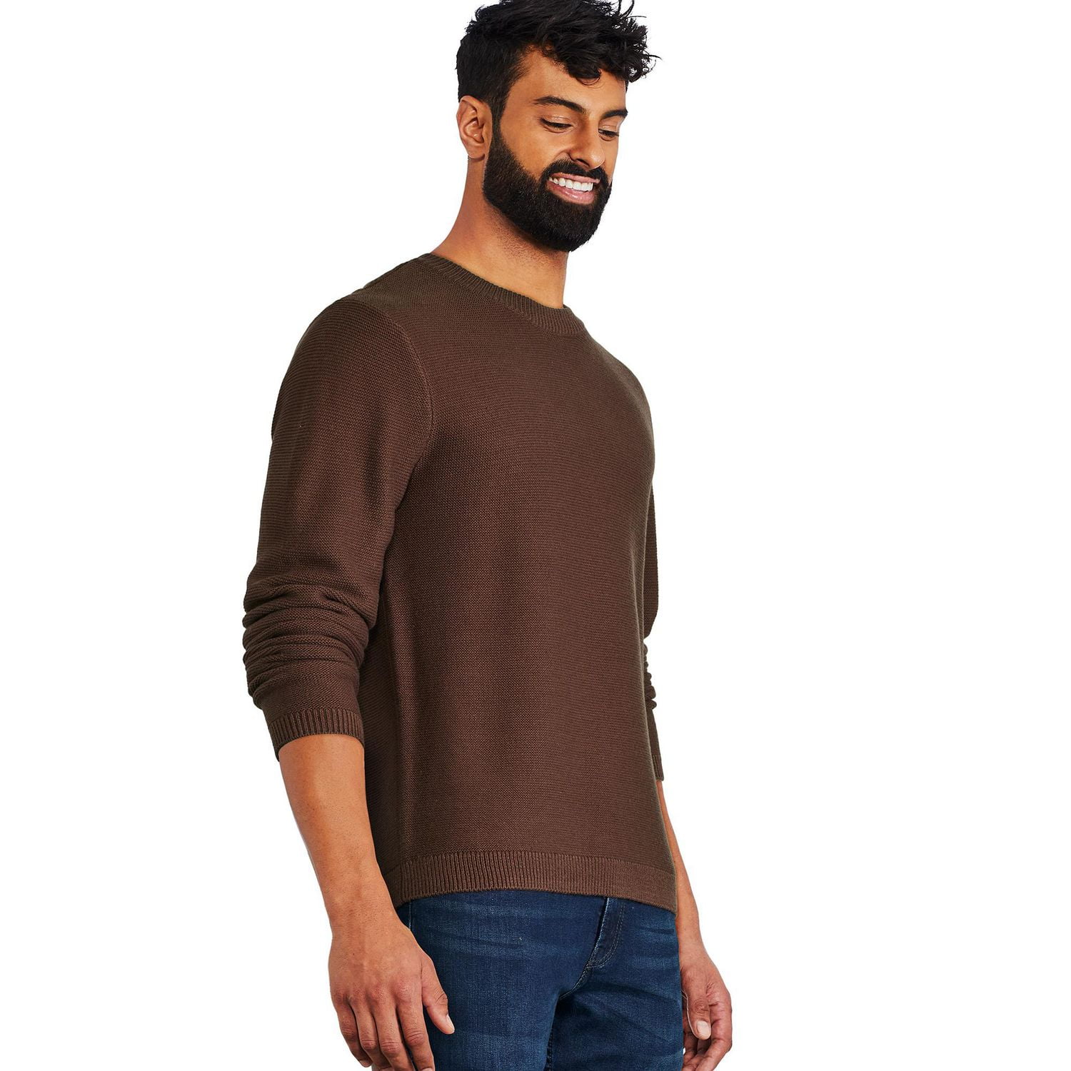 George Men's Textured Crew Neckline Popover