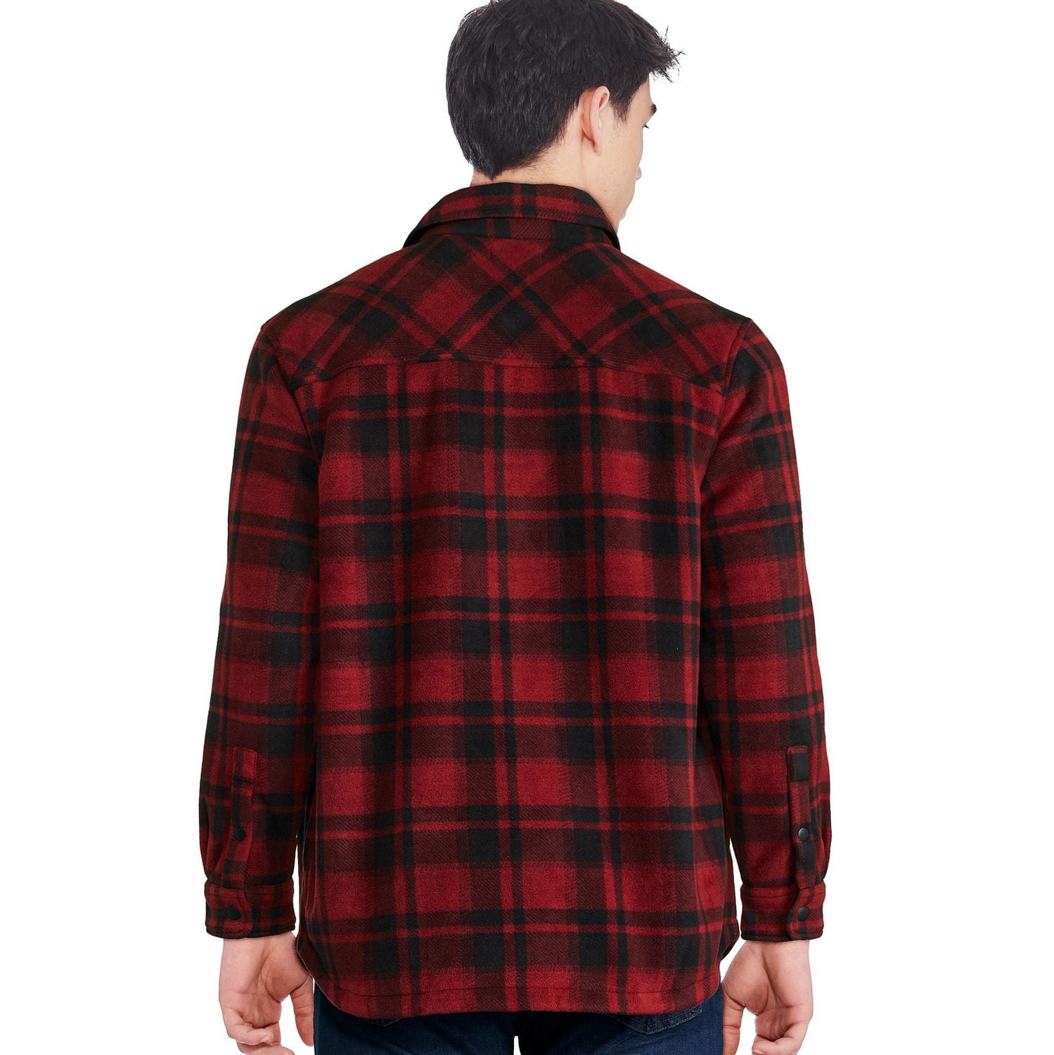 George Men's Teddy Fleece Lined Overshirt, Sizes S-2XL