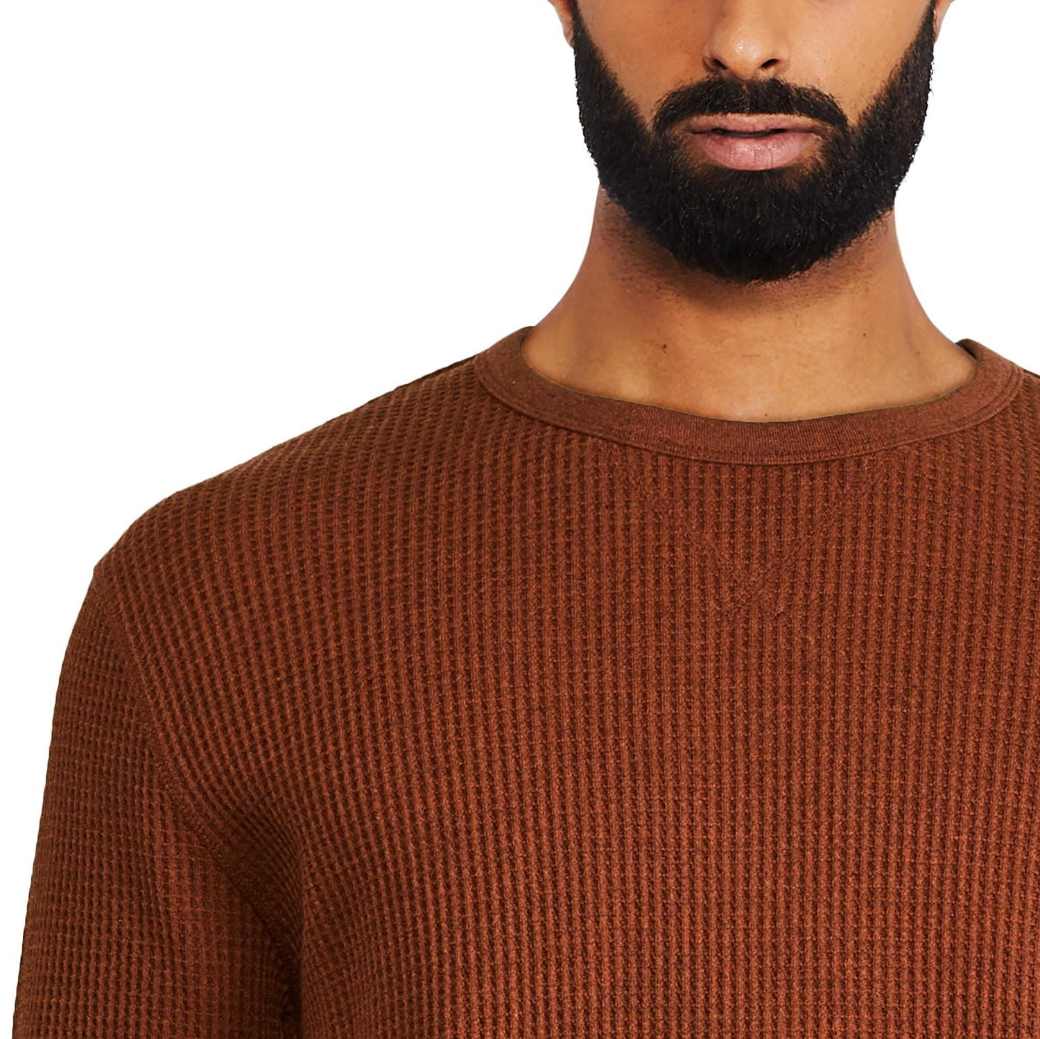 Chandail à encolure ras du cou motif gaufré George pour hommes Tailles P-TTG