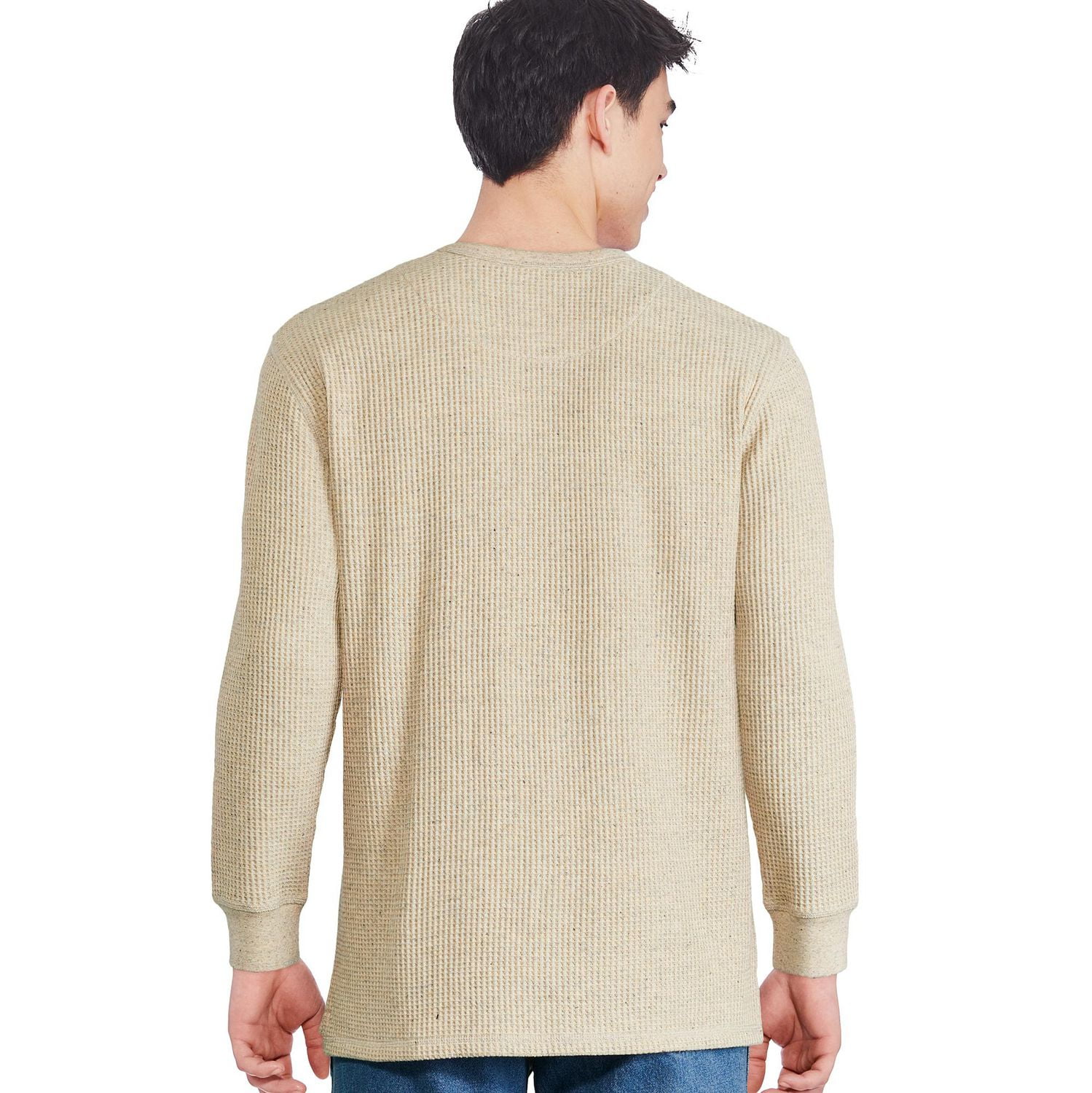 George Men's Waffle Crew Neckline Popover, Sizes S-XXL