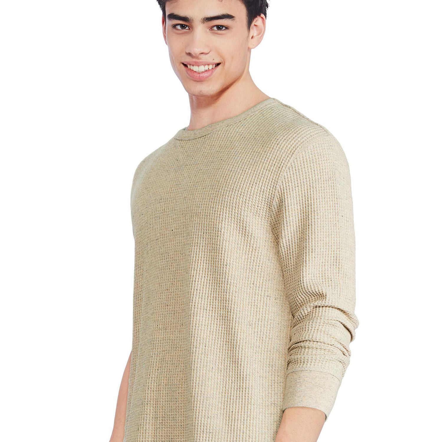 George Men's Waffle Crew Neckline Popover, Sizes S-XXL