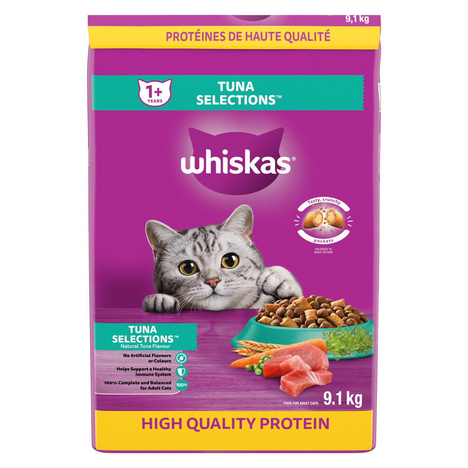 Whiskas with Real Tuna, Dry Food for Adult Cats Walmart Canada