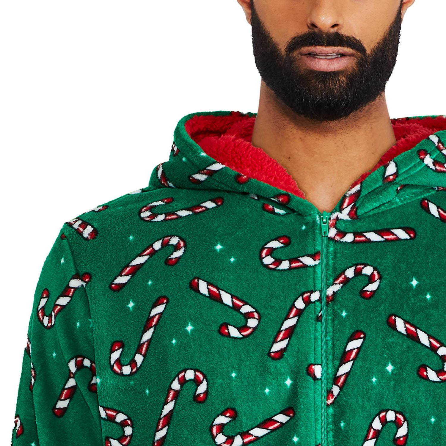 George Family Plush Candy Cane Printed Sleeper