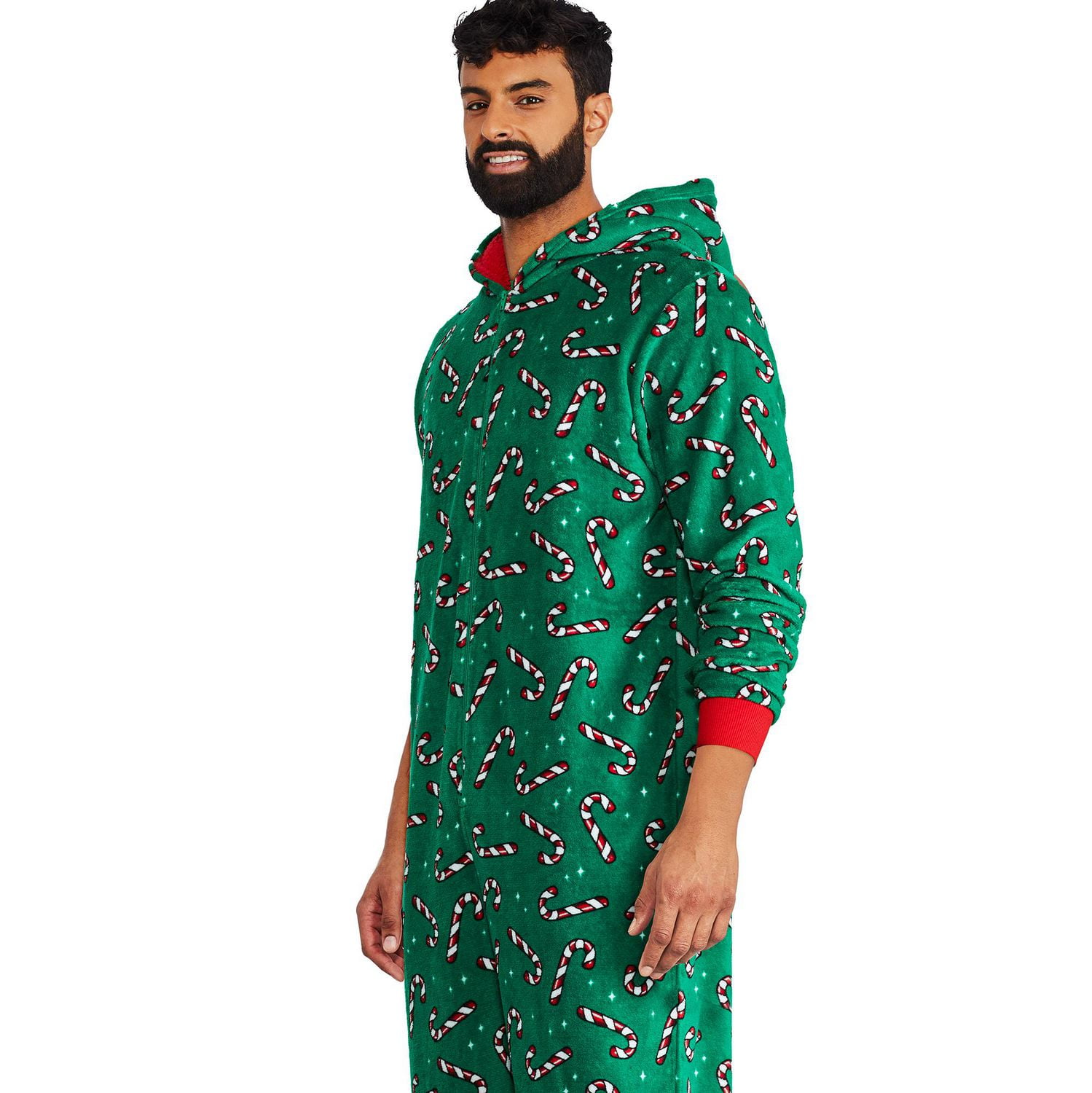 George Family Plush Candy Cane Printed Sleeper