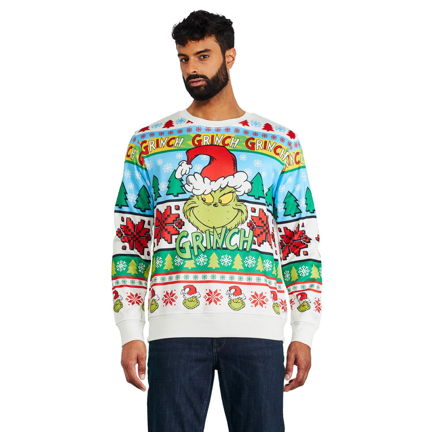 The Grinch Men's Crew Neckline Popover