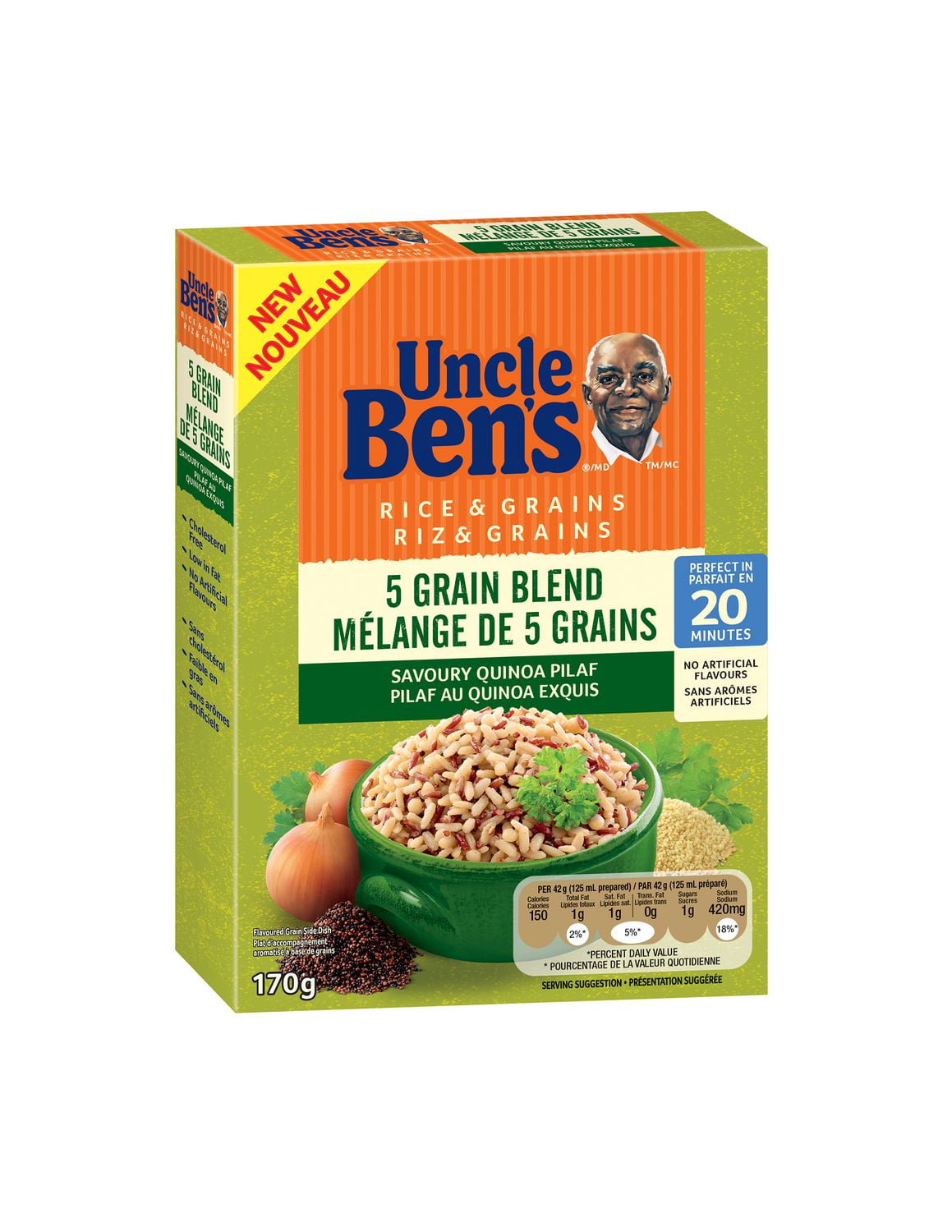 Uncle Ben's Rice And Grains Savoury Quinoa Pilaf 5 Grain Blend