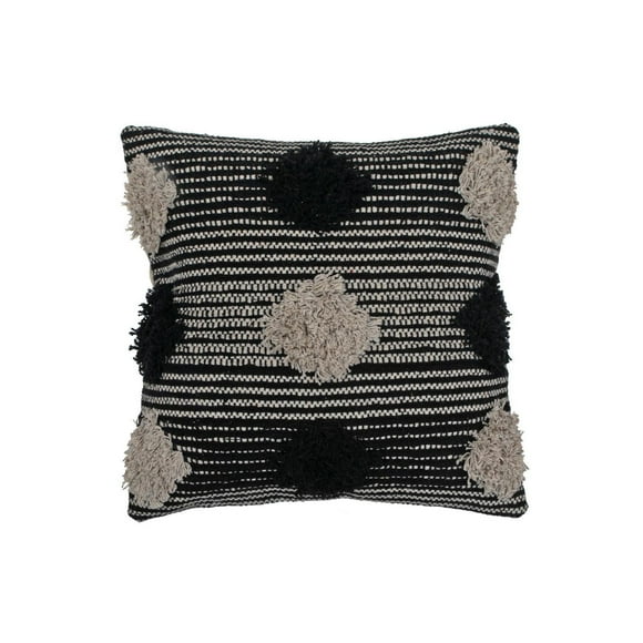 Cotton Handwoven Cushion (Pompom) - Set of 2
