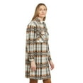 thumbnail image 2 of Mexx Women’s Midi Plaid Shacket Flannel, 2 of 5