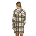 thumbnail image 3 of Mexx Women’s Midi Plaid Shacket Flannel, 3 of 5