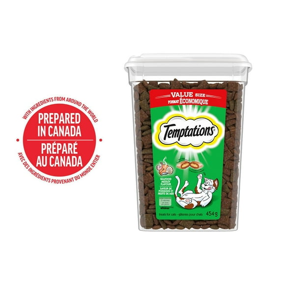Temptations Seafood Medley Flavour Soft & Crunchy Adult Cat Treats, 454g
