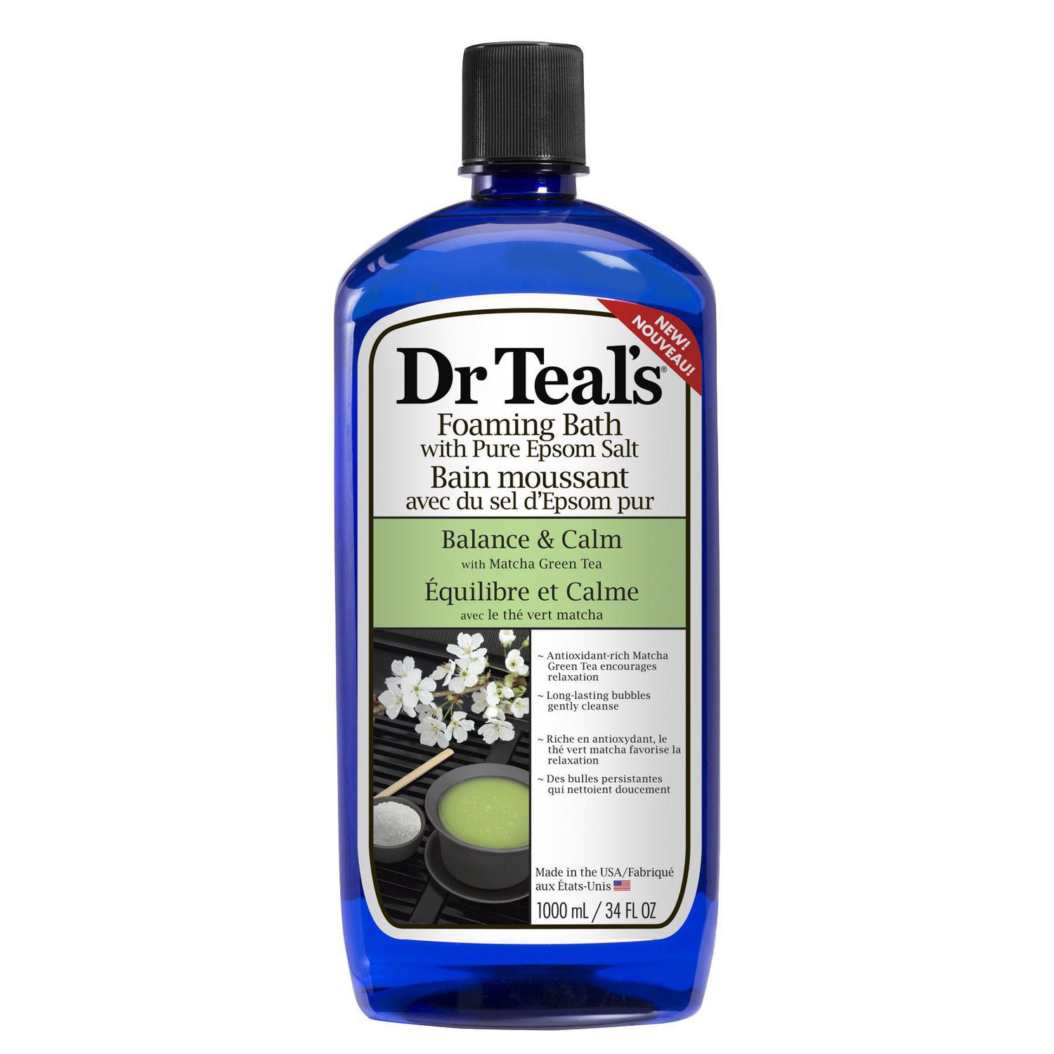 Dr Teals Foaming Bath With Pure Epsom Salt With Matcha Green Tea